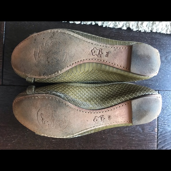 green Tory Burch flats - Picture 2 of 4